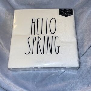Rae Dunn Paper Luncheon Napkins “Hello Spring”